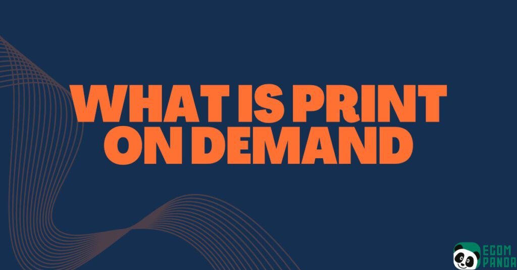 what is print on demand